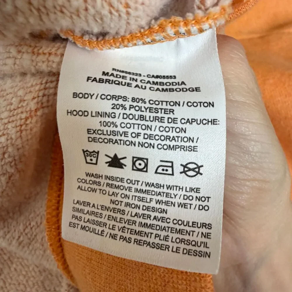 Nike Sweatshirt Women’s Medium Orange Cropped Long Sleeve Hoodie